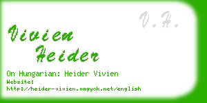 vivien heider business card